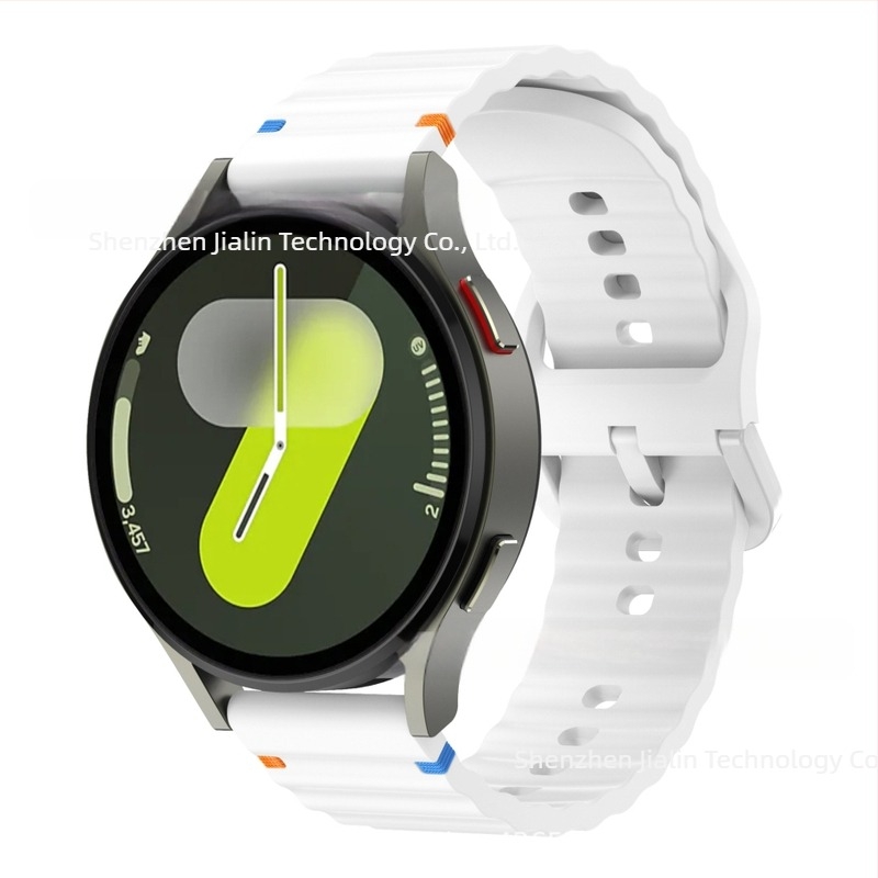 Za Samsung watch765 Wavy Stitch 20mm silikonski remen za sat Huawei 22mm silikonski remen za zglob s kopčom u boji