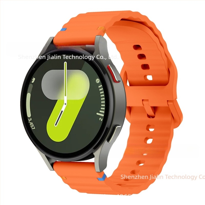 Za Samsung watch765 Wavy Stitch 20mm silikonski remen za sat Huawei 22mm silikonski remen za zglob s kopčom u boji