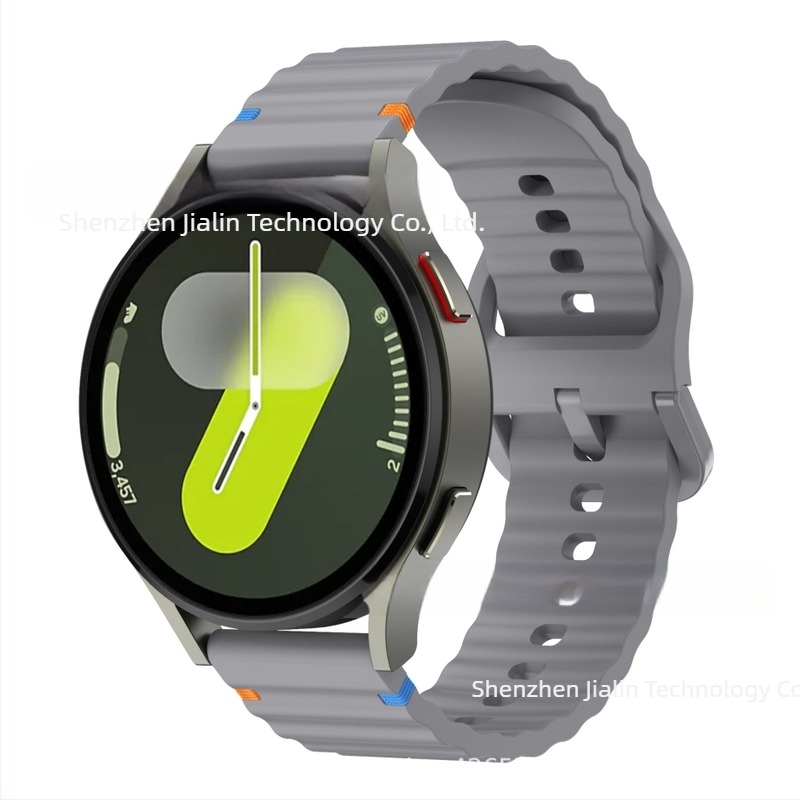 Za Samsung watch765 Wavy Stitch 20mm silikonski remen za sat Huawei 22mm silikonski remen za zglob s kopčom u boji