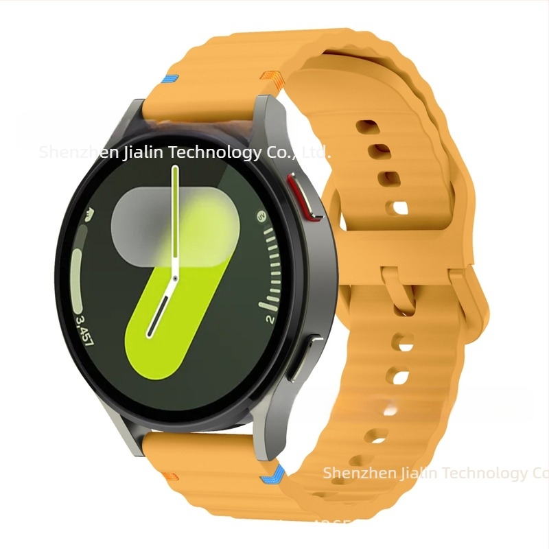 Za Samsung watch765 Wavy Stitch 20mm silikonski remen za sat Huawei 22mm silikonski remen za zglob s kopčom u boji