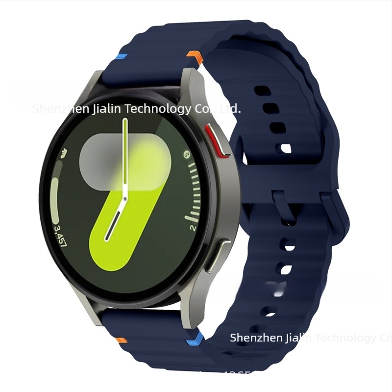 Za Samsung watch765 Wavy Stitch 20mm silikonski remen za sat Huawei 22mm silikonski remen za zglob s kopčom u boji