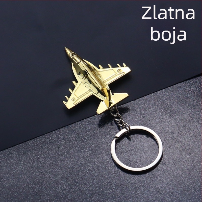 Privjesak za ključeve od metala, 3D model zrakoplova, mali zrakoplovni poklon, besplatna provjera