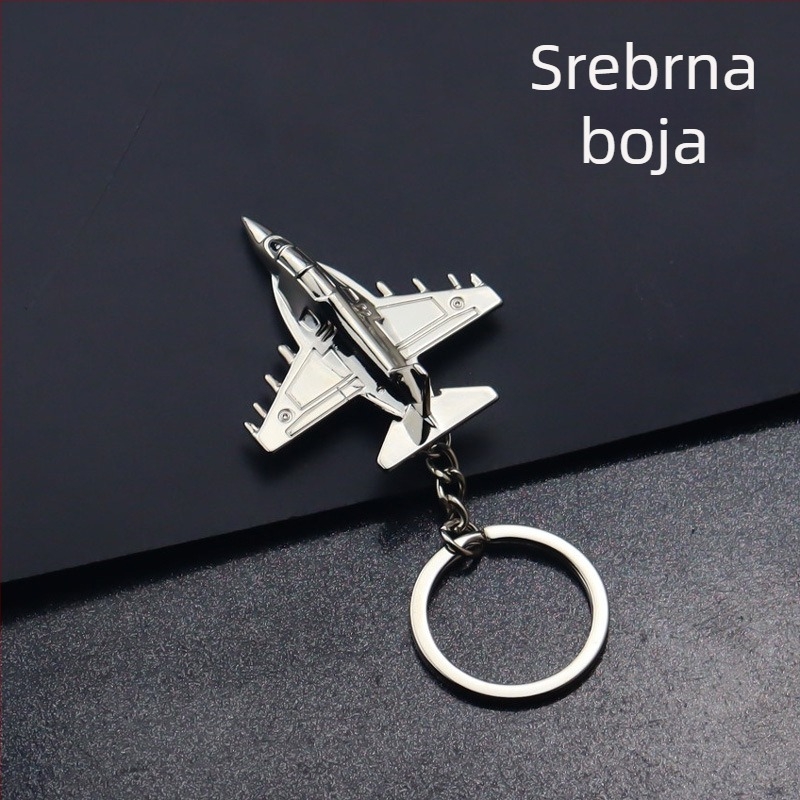 Privjesak za ključeve od metala, 3D model zrakoplova, mali zrakoplovni poklon, besplatna provjera