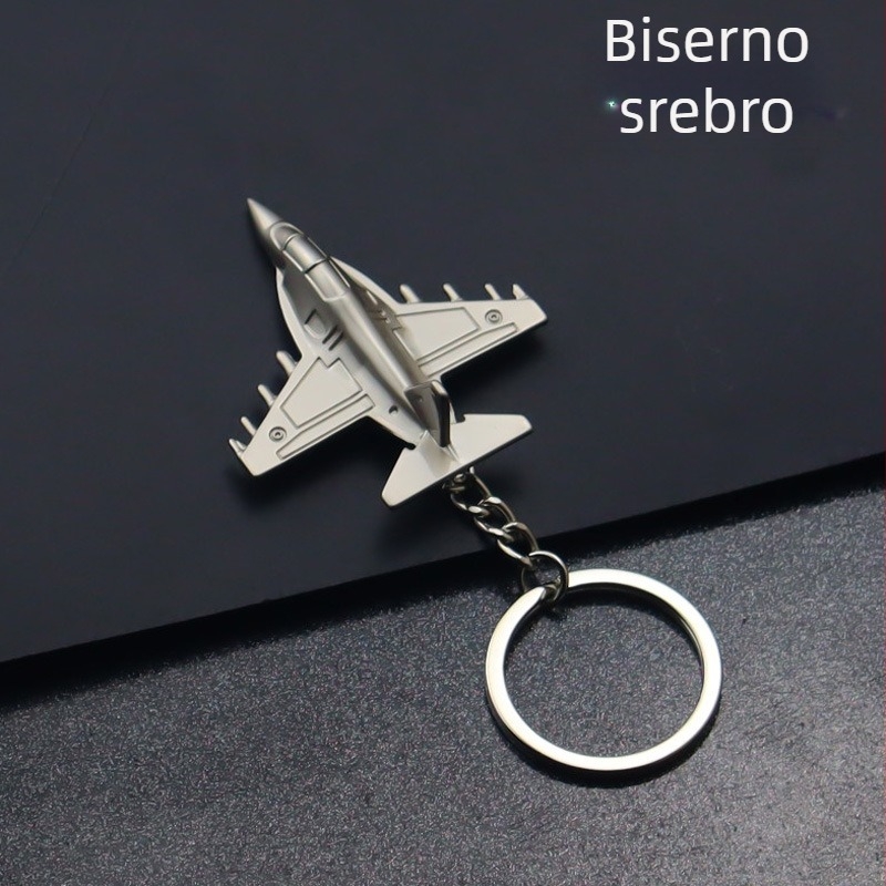 Privjesak za ključeve od metala, 3D model zrakoplova, mali zrakoplovni poklon, besplatna provjera