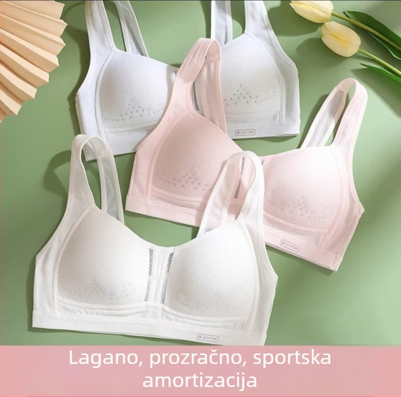 Mrežasti prozračni razvojni sportski grudnjak za djevojčice, prsluk za učenice srednjih škola, donje rublje za učenice srednjih škola, udoban grudnjak