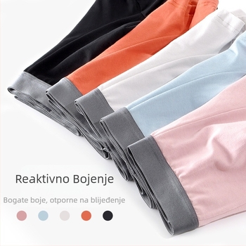 Donje rublje Muške bokserice od čistog pamuka do sredine struka, prozračne, jednobojne, od čistog pamuka, veleprodaja, dropshipping