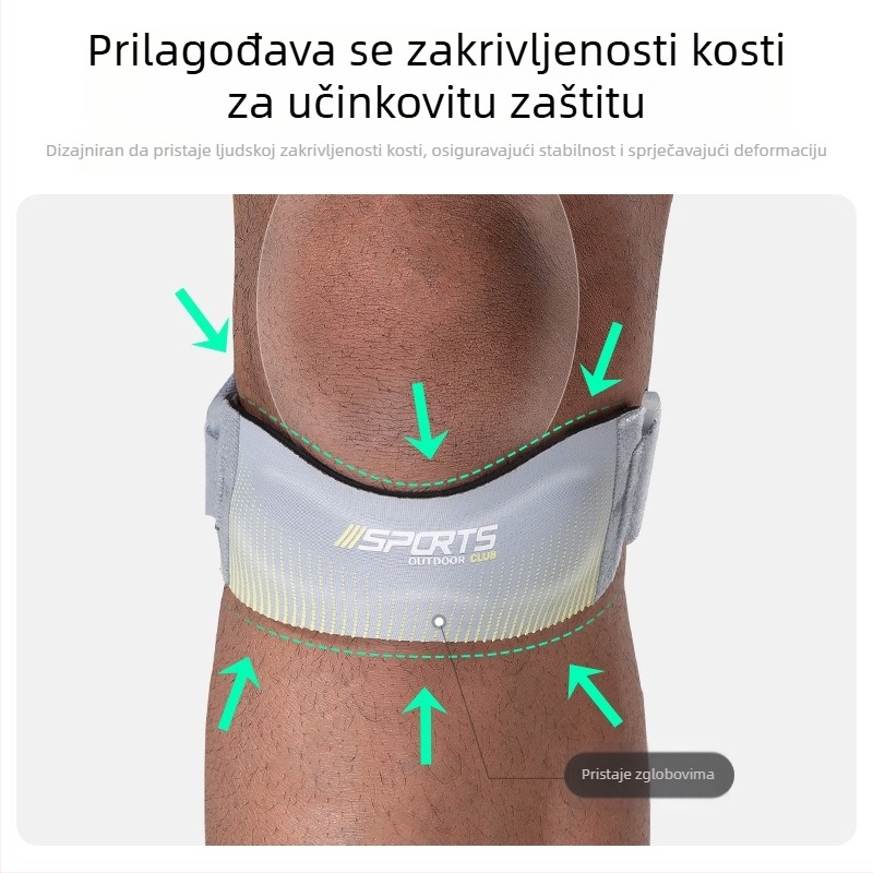 Sportska patela s košarkaškim kompresijskim štitnicima za koljena za trčanje i fitness, apsorpcija udaraca, podesivi štitnik za zglobove, zaštitna navlaka HX146
