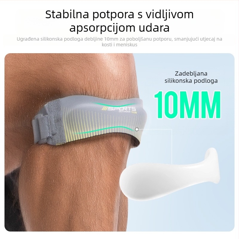 Sportska patela s košarkaškim kompresijskim štitnicima za koljena za trčanje i fitness, apsorpcija udaraca, podesivi štitnik za zglobove, zaštitna navlaka HX146