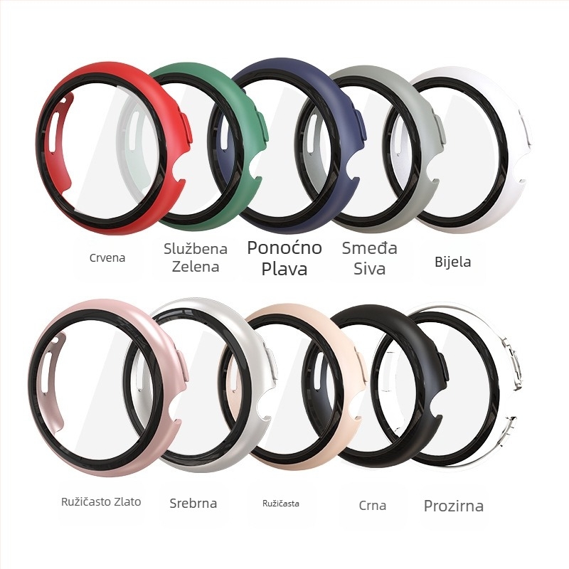 Za novu futrolu za sat Google Pixel, kućište za PC, integriranu zaštitnu futrolu s folijom, mjesto za Google Watch