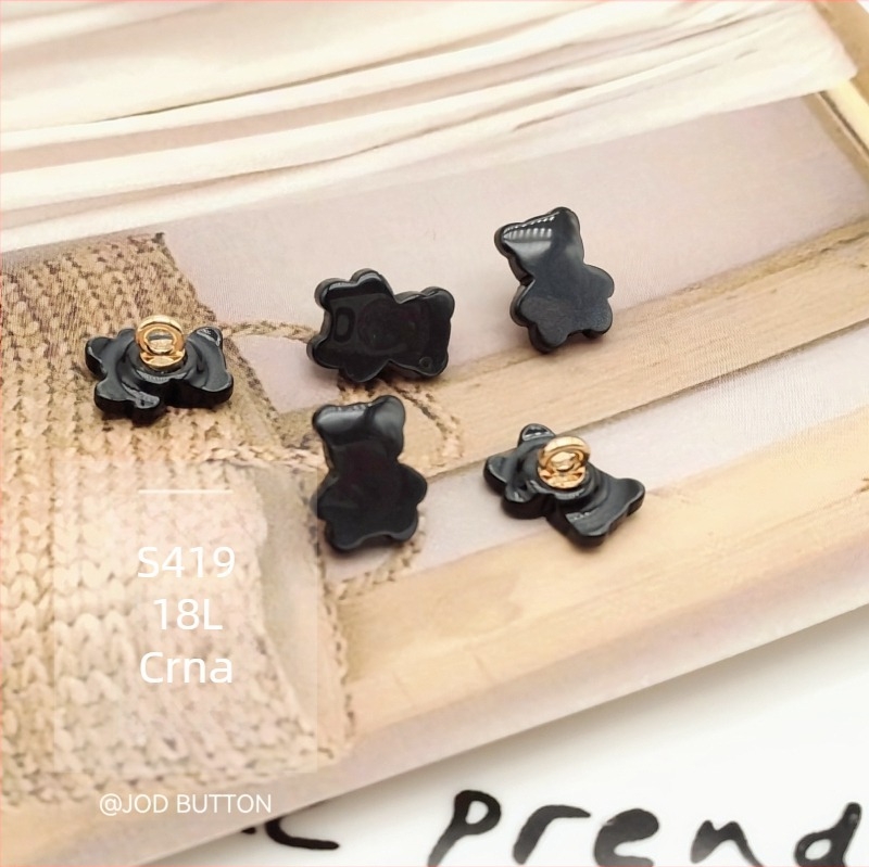 Slatki medvjedić gumb od smole, metalni kombinirani gumbi, jakna, džemper, kardigan, kaput, odjeća, gumbi, pokrivala za glavu, ukras