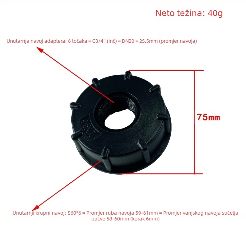 Otporni na kiseline i lužine, otporni na ulje, spojevi za bačve tone, spoj od nehrđajućeg čelika za bačve tone, reduktor od nehrđajućeg čelika 4 minute 6 minuta 1 inč 32