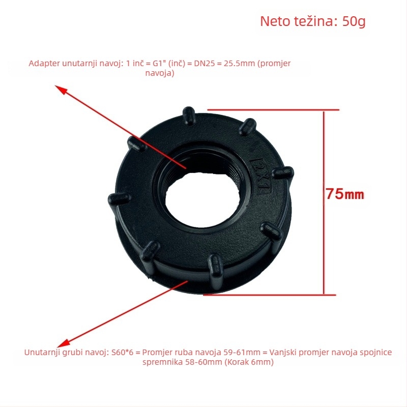 Otporni na kiseline i lužine, otporni na ulje, spojevi za bačve tone, spoj od nehrđajućeg čelika za bačve tone, reduktor od nehrđajućeg čelika 4 minute 6 minuta 1 inč 32