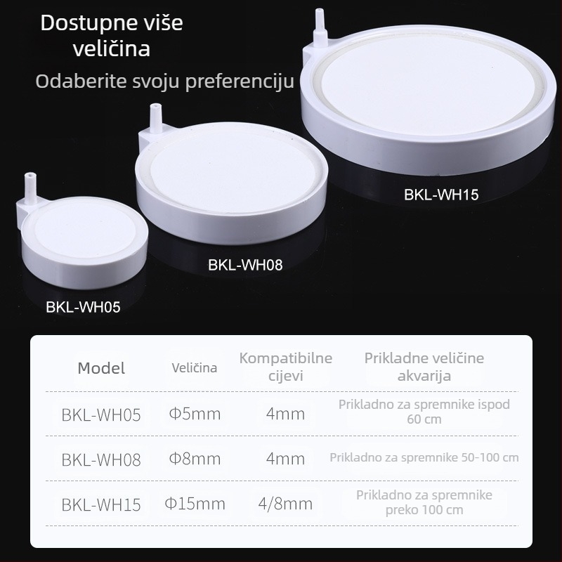 Pumpa za kisik u akvariju, atomizacija nano plina, tava, kamen, tiha pumpa za kisik, niskotlačni zračni atomizer, eksplozija, rafinerija kisika