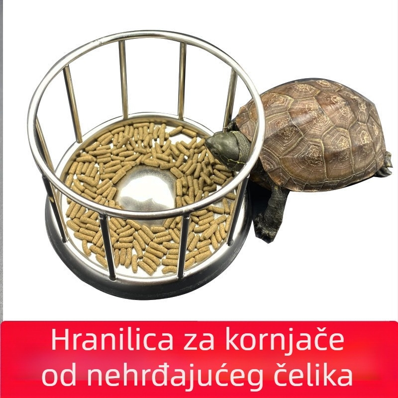 Kutija za hranjenje kornjača, zdjela za hranu, posuda za hranjenje od nehrđajućeg čelika 304, zdjela za penjanje i hranu za kućne ljubimce, prekogranična, namijenjena za na zalihi