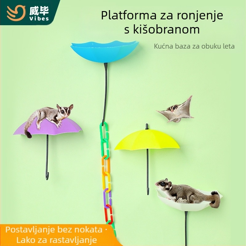 Honeybag Shrew platforma za penjanje, platforma za polijetanje, samoljepljiva platforma za kišobran, lanac za penjanje, igračka za polijetanje, pribor za trening