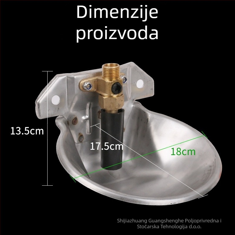 Zdjela za piće ovaca, zadebljana zdjela za vodu, bakreni ventil, automatsko hranjenje pitkom vodom, sudoper za piće s artefaktom, zdjela za amnionsku vodu, automatski uređaj za piće