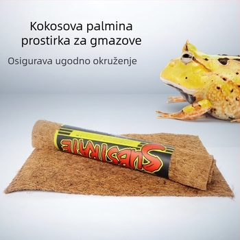 5 specifikacija Kutija za uređenje okoliša s kornjačom, gušterom i gekonom, drvena kutija, izolacija za kućne ljubimce s gmazovima i gmazovima, zimska topla prostirka od kokosove palme