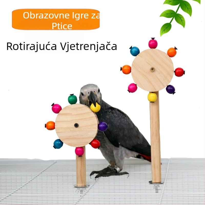Igračka za papige i ptice, rotirajuća stanica za vjetar, štap, kavez za ptice, stanica za brušenje kandži, stalak za štap, edukativni pribor za igru, prekogranična veleprodaja
