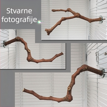 Yuedi Drveni štap za grožđe Štap za stanicu za ptice Kavez za grožđe Brušenje kandži Štap za stanicu za papige