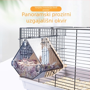 Prozirna kutija za uzgoj papiga, božur od tigrove kože, Xuanfeng, gnijezdo za papige, viseće gnijezdo, topli kavez za ptice, pribor za papige