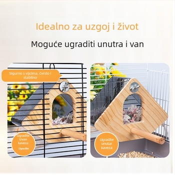 Prozirna kutija za uzgoj papiga, božur od tigrove kože, Xuanfeng, gnijezdo za papige, viseće gnijezdo, topli kavez za ptice, pribor za papige