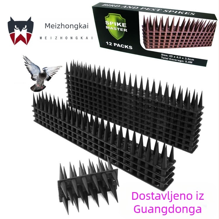 Amazon Crna 3,5 cm visoka 45 cm zakrivljena protiv trnja za mačke, pogon za trnje za mačke, hvatač za trnje za mačke, kutija u boji, 12 komada protiv trnja za ptice