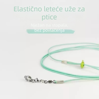 Elastičnost užeta za papige za mušičarenje ne šteti stopalima, ultra lagana narukvica za trening, crni feniks, tigrova koža, božur, narukvica za gležanj, uže za hodanje s motivom ptice