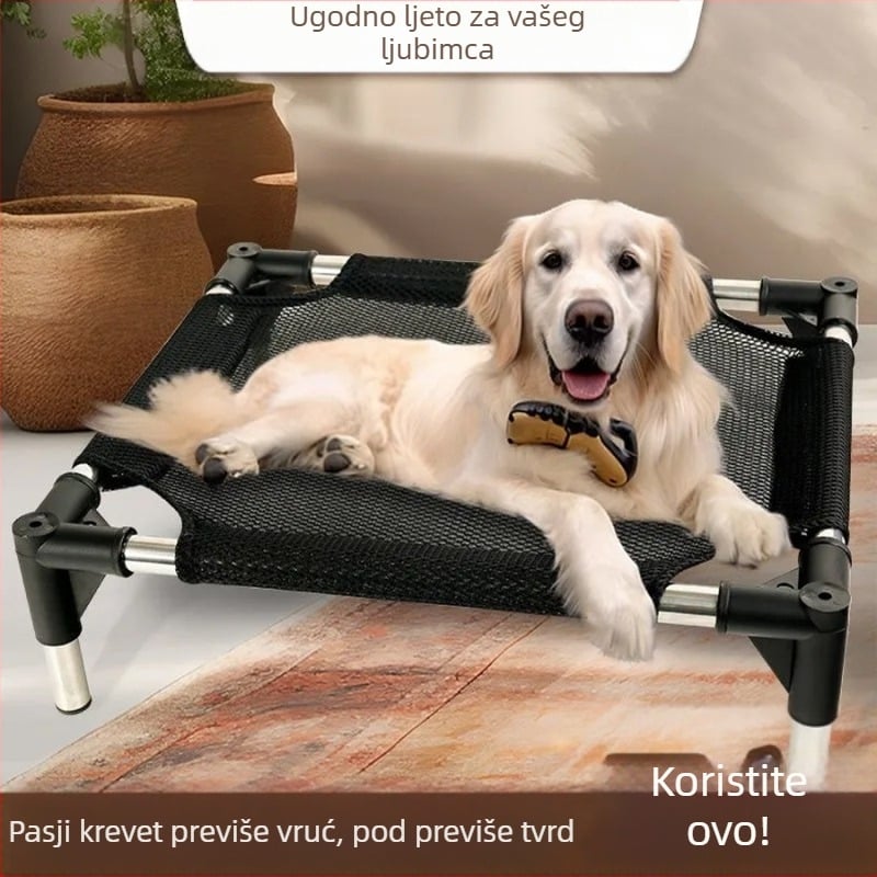 Novo mačje gnijezdo od nehrđajućeg čelika, uklonjivo i perivo, prozračno, otporno na vlagu, kamp krevet za kućne ljubimce, ljetni krevet za male pse, gnijezdo za kućne ljubimce