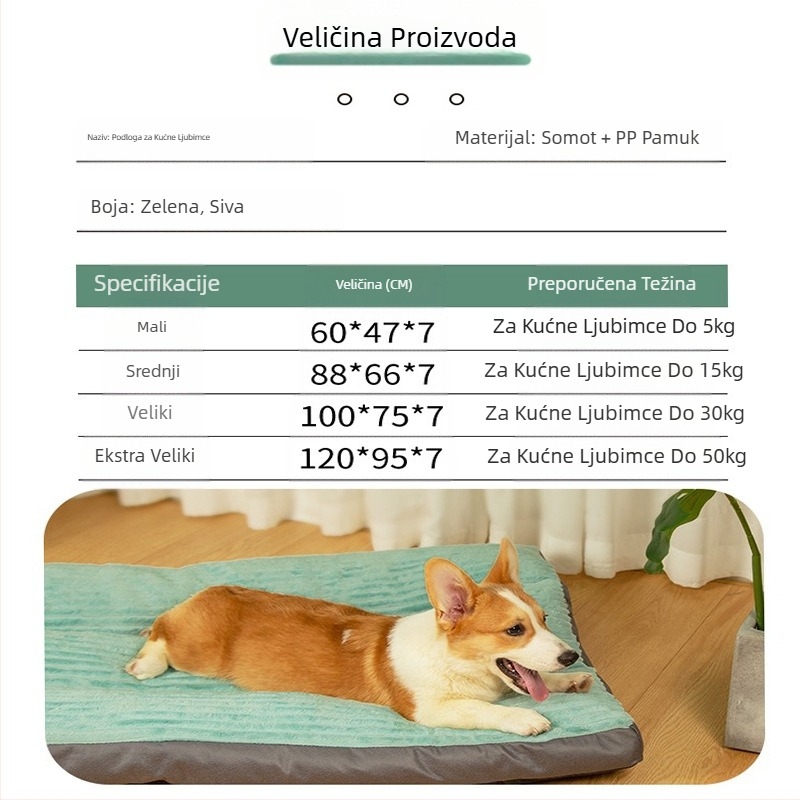 Prostirka za pse, prostirka za spavanje pasa, topla prostirka, prostirka za kavez za mačke, prostirka za spavanje u psećem gnijezdu, Four Seasons Universal