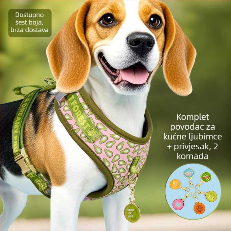 Prekogranični novi ljetni slatki privjesak za prsa za kućne ljubimce za srednje i velike kućne ljubimce i velike pse