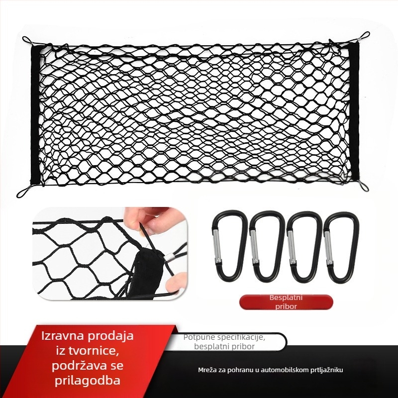 Mreža za izolaciju automobila, psa i kućnih ljubimaca, zaštitna ograda za prtljažnik, sigurnost automobila, artefakt u vožnji automobila, prednja ograda za SUV, mrežasti džep
