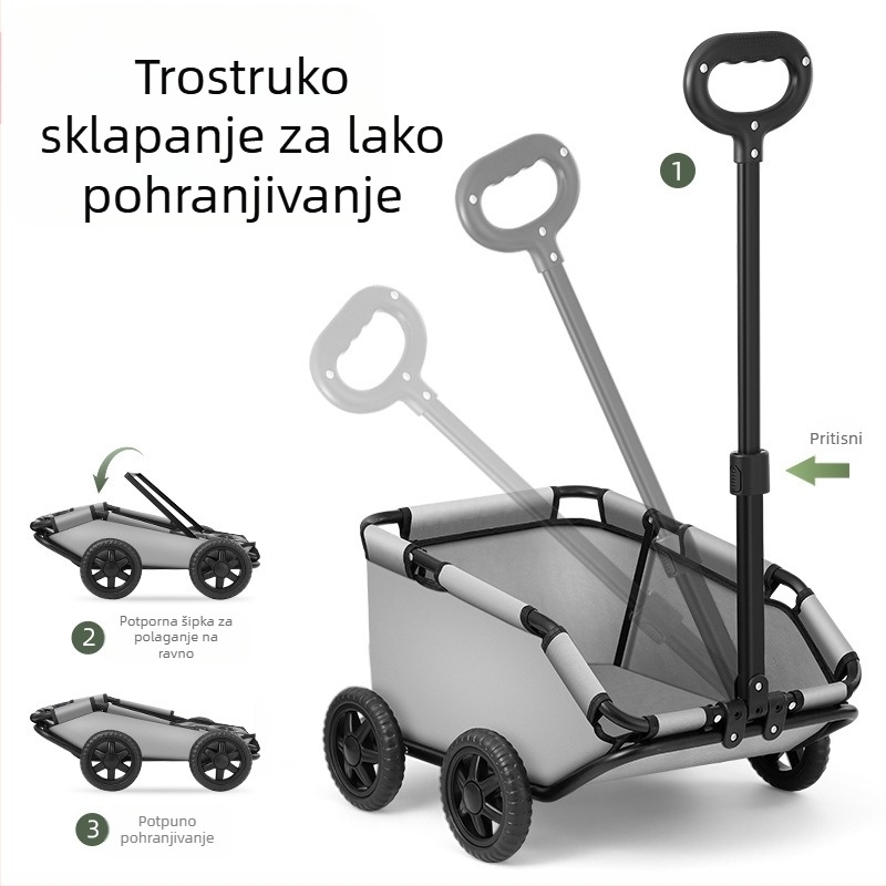 Kolica za kućne ljubimce Kolica za pse za van Sklopiva lagana kolica za kupnju hrane Kolica za male i srednje pse Kolica za šetanje pasa Kolica za mačke Kolica za vuču za pse