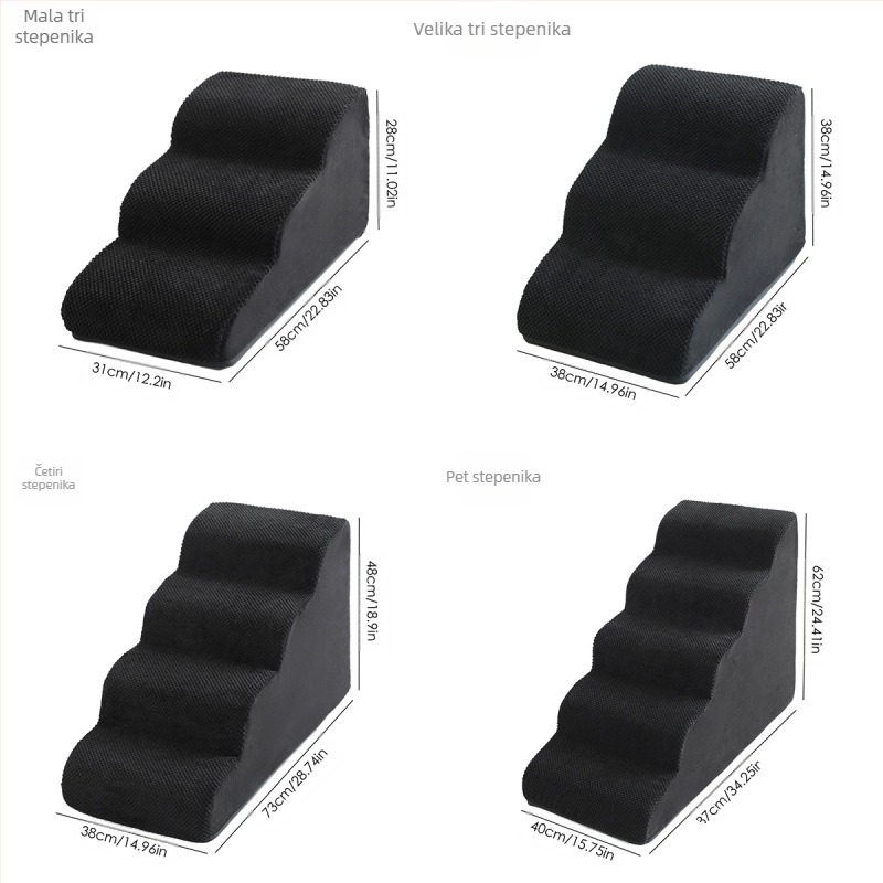 Amazon tumu Xiyin Ljestve za kućne ljubimce gore i dolje Kauč na razvlačenje Spužva Stepenice Nagib Mačka Male Pse Stepenice