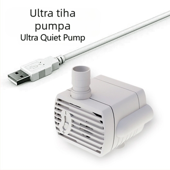 Pribor za dozatore vode za kućne ljubimce, vodena pumpa Usb5V s vatom i svjetlom, podesivi protok vode, utor za vodu, isključivanje, tiha, bez četkica