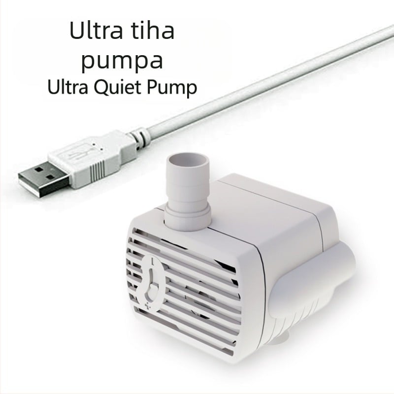 Pribor za dozatore vode za kućne ljubimce, vodena pumpa Usb5V s vatom i svjetlom, podesivi protok vode, utor za vodu, isključivanje, tiha, bez četkica