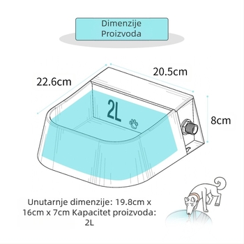 Amazon vruća zdjela za kućne ljubimce, zdjela za pse, automatska fontana za piće za pohranu vode, za goveda, ovce, zdjela za hranu za kućne ljubimce, veleprodaja zdjela za pse