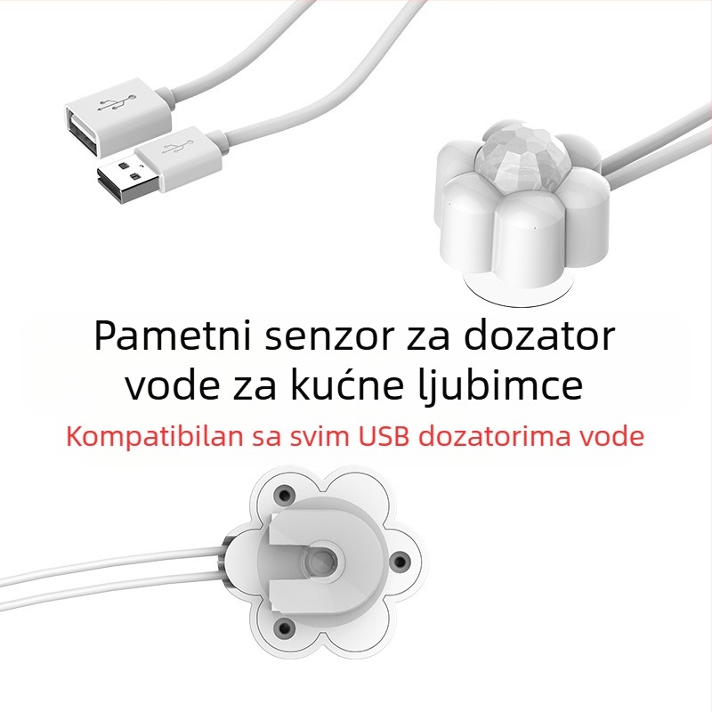 Dozator vode za kućne ljubimce pametni senzor infracrveni radar indukcija mačka blizu automatskog punjenja tekućom vodom ušteda energije bez zvuka