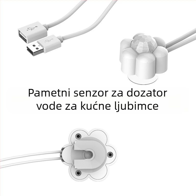 Dozator vode za kućne ljubimce pametni senzor infracrveni radar indukcija mačka blizu automatskog punjenja tekućom vodom ušteda energije bez zvuka