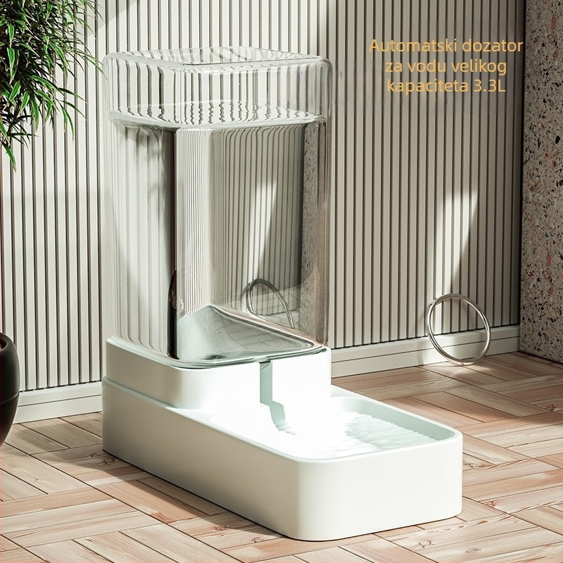 Automatska hranilica za kućne ljubimce, pojilica za mačke i pse, zdjela za vodu srednje veličine, kombinirana bačva za pohranu žitarica