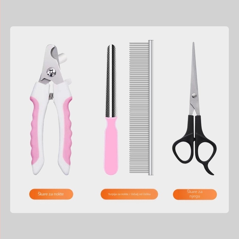 Tai Meng električni šišač za kućne ljubimce, električni šišač za pseću dlaku, brijač za mačke, šišač za pseću dlaku