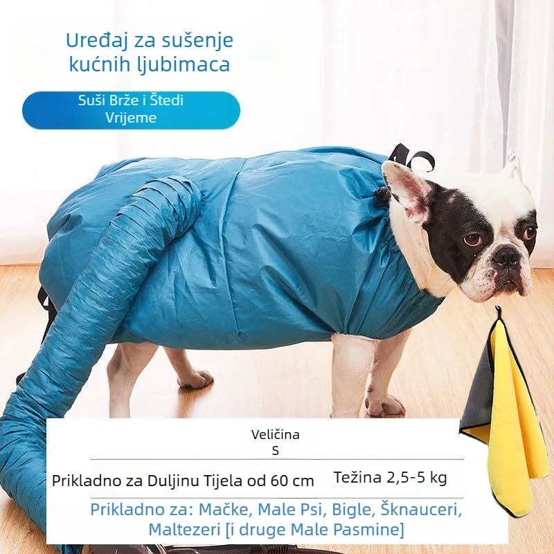 Vrećica za sušenje kućnih ljubimaca, puhanje dlaka, artefakt, mačka, pas, medvjedića, kutija za sušenje malih i velikih pasa, vrećica za sušenje fenom, pribor za...