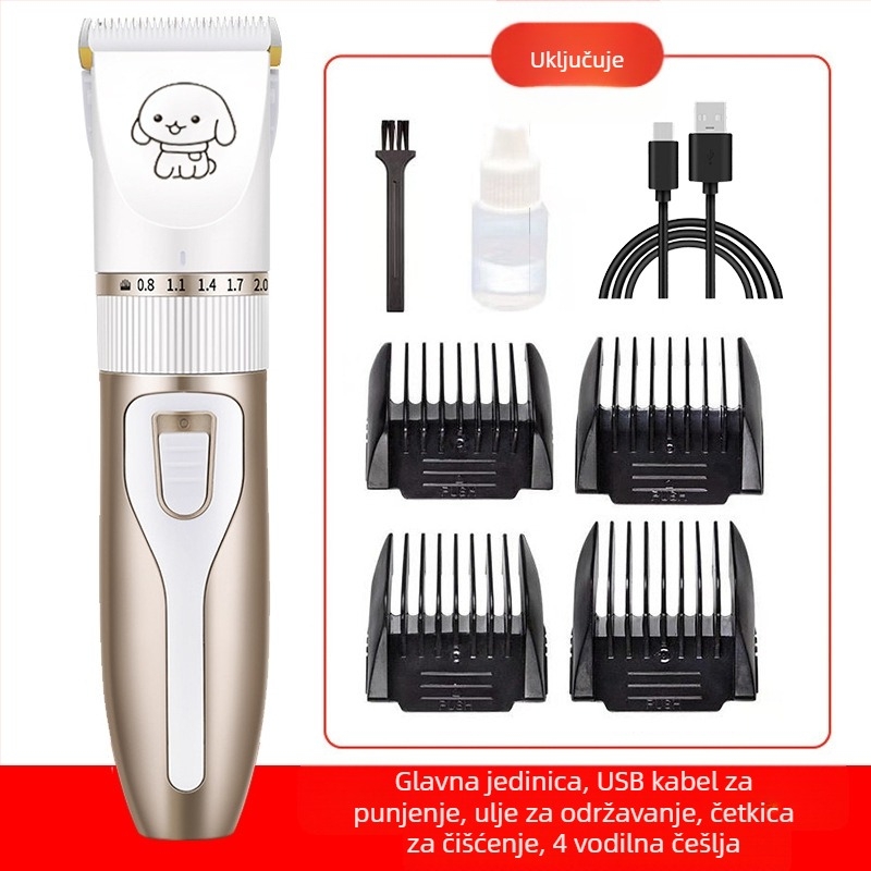 Amazon Hair Pusher Brijanje pseće dlake Električni šišač za kućne ljubimce Električni set šišača za mačju dlaku Šišač za dlaku