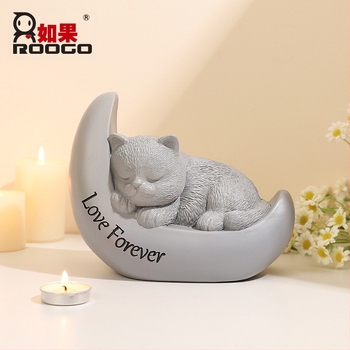 Prekogranična imitacija kamena životinjske smole, urna za spomen na kućne ljubimce, anđeo, pas, mačka, kutija za kremiranje kućnih ljubimaca, veleprodaja