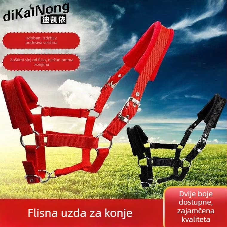 Decathlon pojas za uzde od flisa, protiv habanja, konjička oprema, navlaka za kavez za konje, veličina navlake za slavinu za ponija