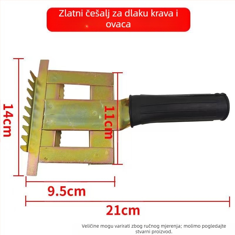 Češalj za stoku i ovce, grablje protiv svrbeža, četka za stočnu dlaku, veterinarska četka za čišćenje, češalj za stočnu dlaku, pribor za uzgoj stoke i ovaca
