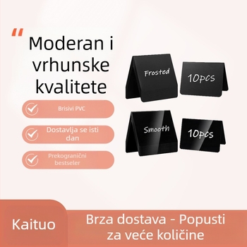 na zalihi crna ploča za stol u obliku slova V mala ploča za izlaganje cijena mala ploča za brisanje cijena za višekratnu upotrebu