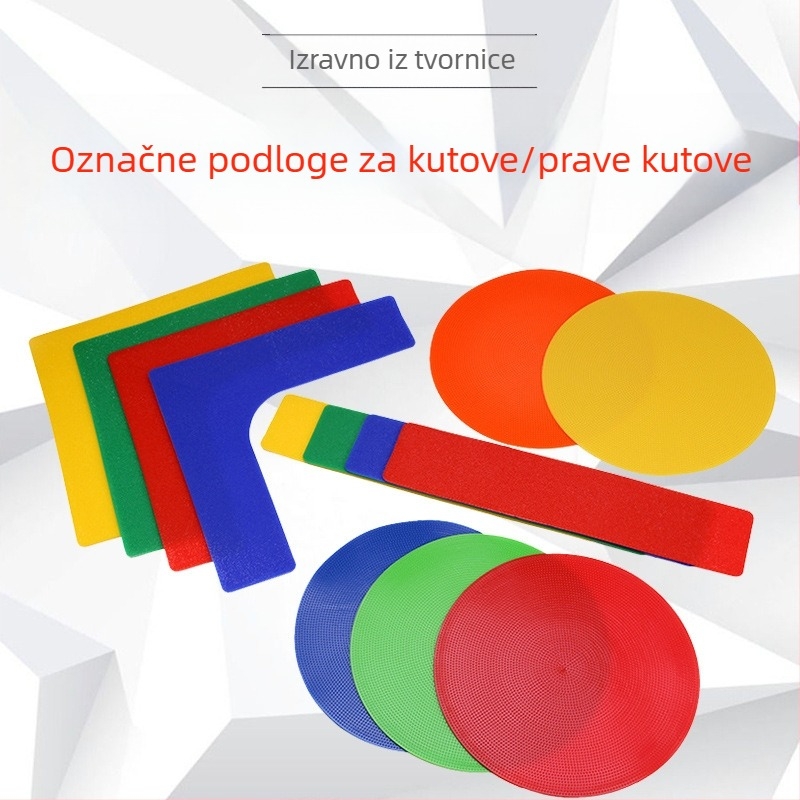 Dječji Particle Digital Logo Disc Training Landmark Pad Neklizajući Logo Disc Basketball Barrier Ravna podloga s pravim kutom