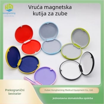 Prijenosna magnetska upijajuća kutija za pohranu zubi, nevidljiva kutija za pohranu ortodontskih aparatića za zube, kutija za držanje ortodontskih aparatića