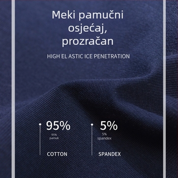 Junye muške pamučne bokserice bez džepova, niskog struka, uske bokserice, mekane, prozračne, seksi muške bokserice za mlade