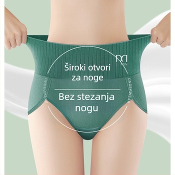 Europske i američke prekogranične gaćice od četiri komada, bešavno donje rublje od čistog pamuka, ženske antibakterijske, prozračne, ne stežuće, za međunožje